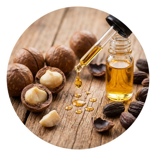 Aceites de macadamia y jojoba